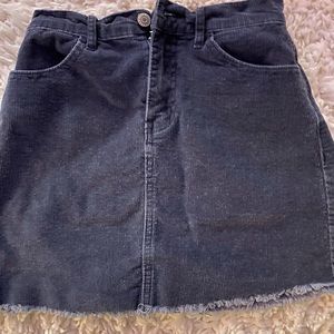 Blue Corduroy Brandy Melville Skirt